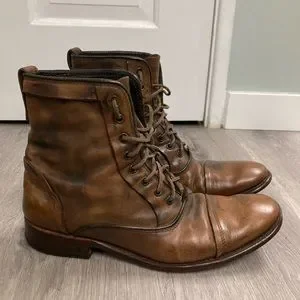 John Varvatos Collection Freeman Raw Edge Lace-up boot. Size 8 EU 41 John Varvatos Freeman Raw Edge Boot. 42.5 | Grailed main image 4